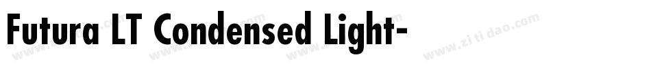 Futura LT Condensed Light字体转换